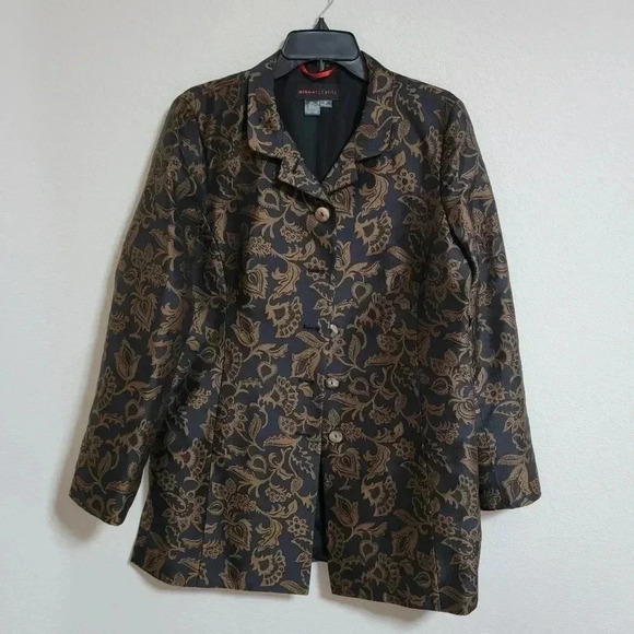 Nina McLemore Silk Car Coat - Picture 1 of 4